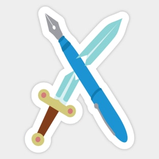 The Pen is Mightier Than The Sword Sticker